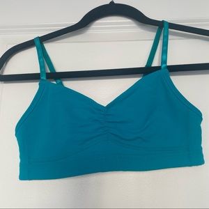 Lululemon sports bra in turquoise size 6